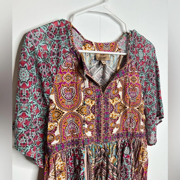 Kachel - Anthropologie - Dessa Tunic Colorful Patterned Dress - XS - Picture 4 of 16